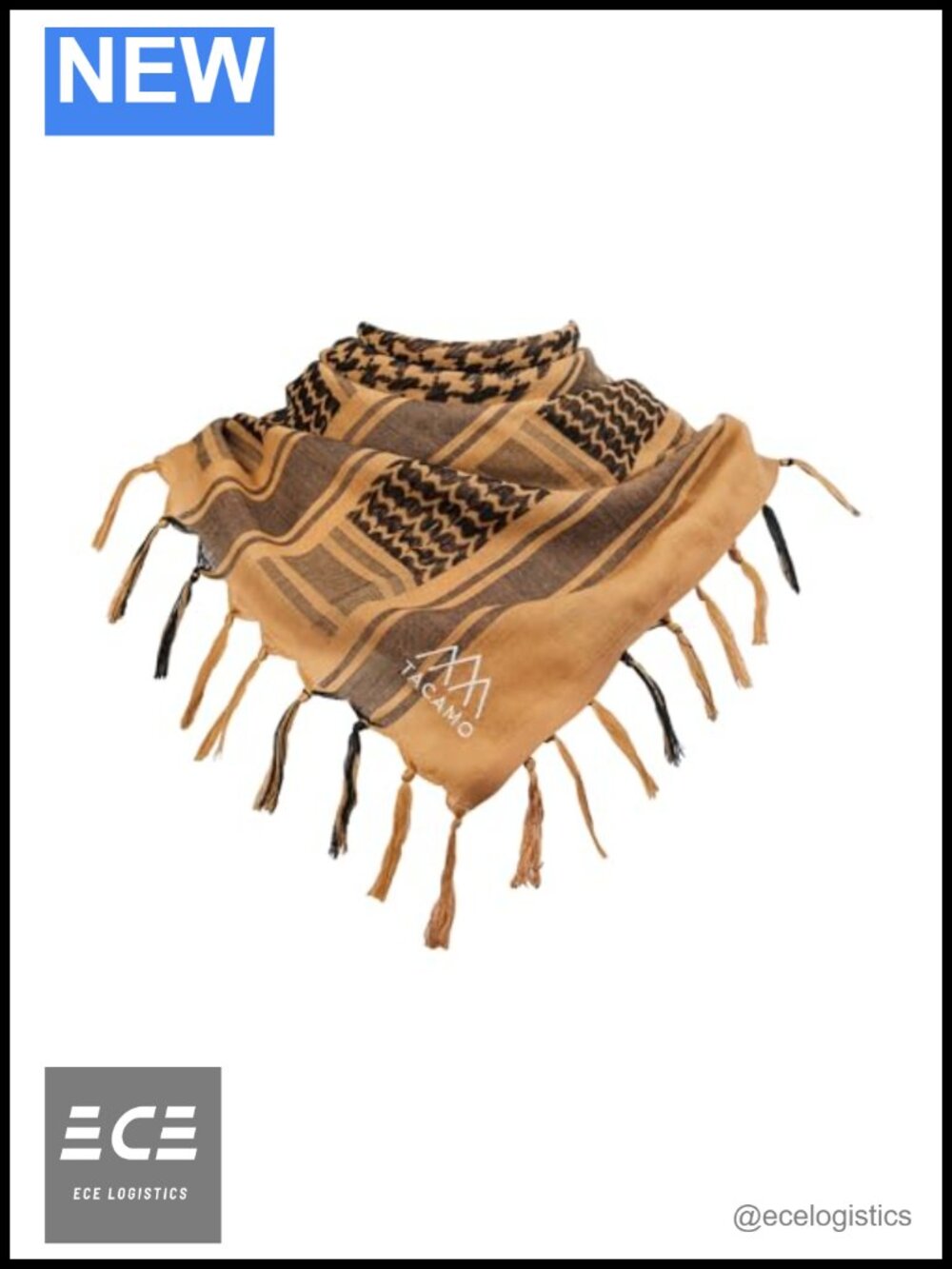 TACAMO Shemagh Tactical Scarf 44x44 100% Cotton Keffiyeh Desert Headwrap